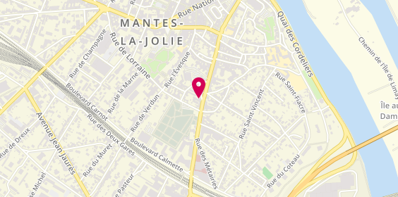 Plan de C&C Coiffure, 8 Rue Saint-Lazare, 78200 Mantes-la-Jolie