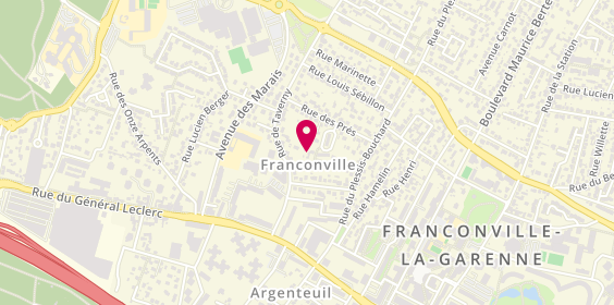 Plan de Anthony Coiffure, 10 Rue Maurice Dalesme, 95130 Franconville