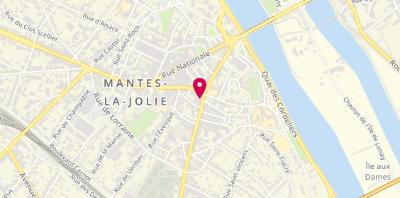 Plan de A & M Coiffure, 6 Rue Prte Aux Saints, 78200 Mantes-la-Jolie