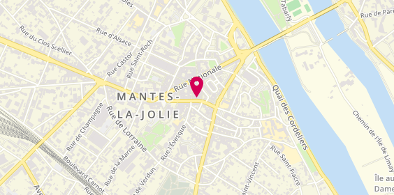 Plan de Tchip Coiffure, 8 Rue Gambetta, 78200 Mantes-la-Jolie