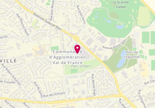 Plan de Pascal Coste, 1 avenue Georges Pompidou, 95500 Gonesse