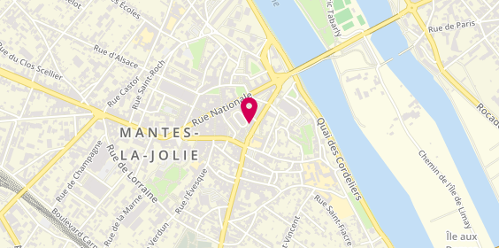 Plan de La Petite Parisienne Coiffure, 8 Rue Thiers, 78200 Mantes-la-Jolie