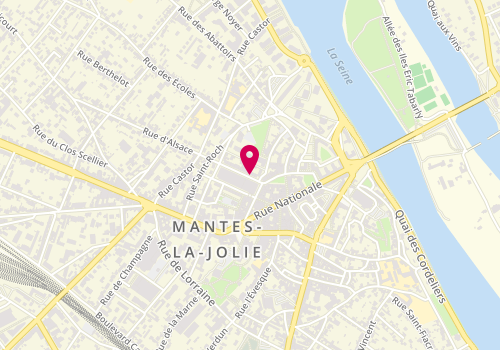 Plan de Sandrine Blanc, 6 Rue d'Alsace, 78200 Mantes-la-Jolie