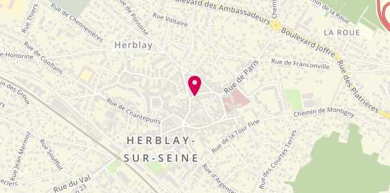 Plan de BK Coiffure, 28 Rue de Paris, 95220 Herblay-sur-Seine