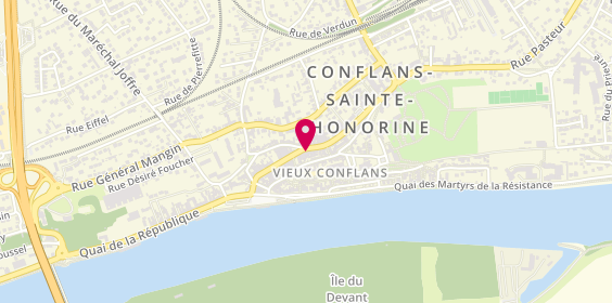 Plan de Fréquence Beauté Coiffure, 34 Rue Maurice Berteaux, 78700 Conflans-Sainte-Honorine