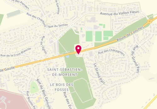 Plan de Nath'tif Coiffure, 1 Rue du Général de Gaulle, 27180 Saint-Sébastien-de-Morsent