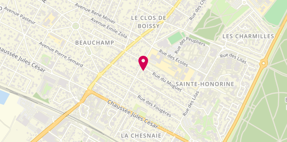 Plan de Christelle Coiffure, 6 Rue du Muguet, 95150 Taverny