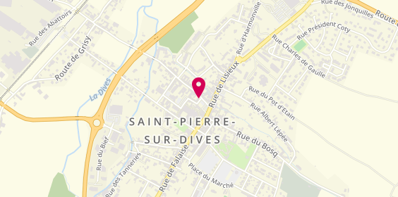 Plan de La Coupe Saint Pierre, 15 Pl. De l'Hôtel de Ville, 14170 Saint-Pierre-en-Auge