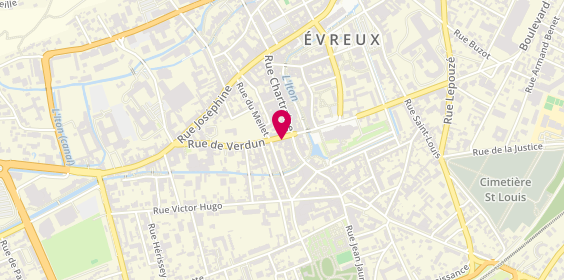 Plan de L'Empreinte, 32 Rue de Verdun, 27000 Évreux