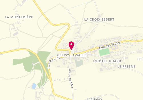 Plan de Les Ciseaux d'Alizee, 7 Place Mairie, 50210 Cerisy-la-Salle