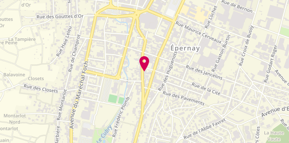 Plan de Atten' Tif Coiffure Epernay, 51 Rue de l'Hôpital Auban - Moët, 51200 Épernay