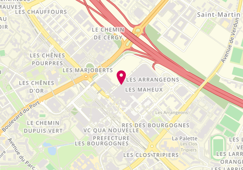 Plan de Franck Provost, Rue de la Croix des Maheux C.cial Les 3 Fontaines, 95000 Cergy