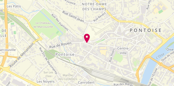 Plan de La Demoiselle, 14 Place Notre Dame, 95300 Pontoise