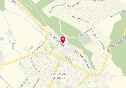 Plan de SCI Jackisa, 6 Rue de l'Abbaye, 27170 Beaumont-le-Roger