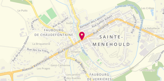 Plan de Alexandra et Philippe Coiffure, 3 Place Austerlitz, 51800 Sainte-Menehould