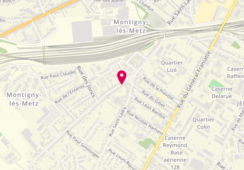 Plan de Audaces Coiffure, 8 Rue de Frescaty, 57950 Montigny-lès-Metz