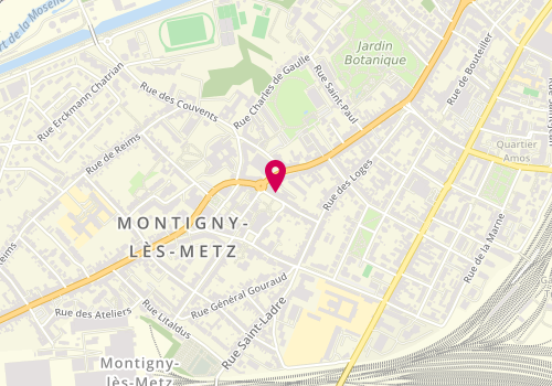 Plan de Diagonal Montigny, 2 Rue Saint Louis, 57950 Montigny-lès-Metz