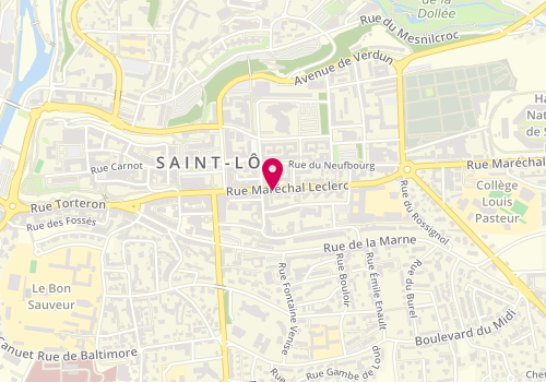 Plan de Le Salon K&S, 46 Rue Maréchal Leclerc, 50000 Saint-Lô