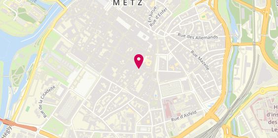 Plan de Diagonal Coiffure, 1 Rue du Grand Cerf, 57000 Metz
