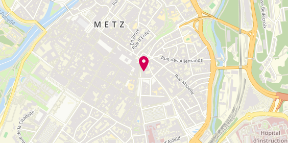 Plan de Jacques Dessange, 8 Place Saint Louis, 57000 Metz