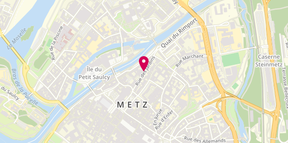 Plan de Mh Coiffure, 25 Rue Jardins, 57000 Metz