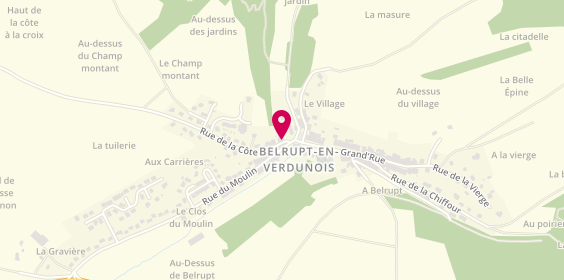 Plan de L'Appart d'Isa, 2 Rue Cote, 55100 Belrupt-en-Verdunois