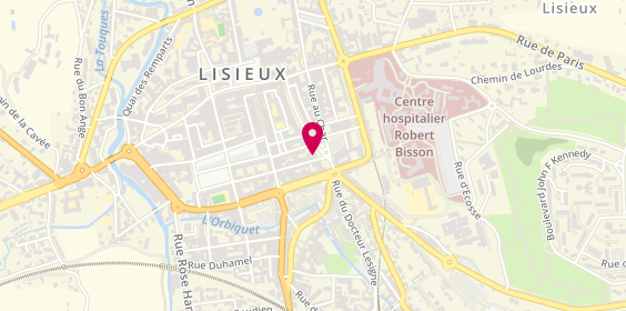 Plan de BARREY Nathalie, 84 avenue Victor Hugo, 14100 Lisieux