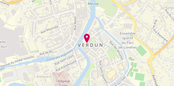 Plan de L'Artisan Coiffeur, 7 Rue du Président Poincaré, 55100 Verdun