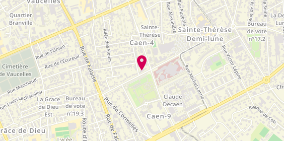 Plan de Pause Coiffure, 41 avenue Capitaine Georges Guynemer, 14000 Caen