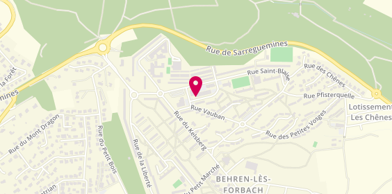 Plan de Abdel Coiff, 4 Rue Saint-Blaise, 57460 Behren-lès-Forbach