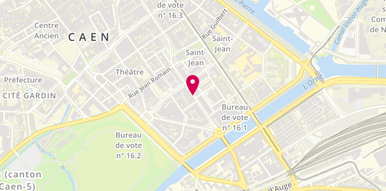 Plan de Monsieur Caen, 168 Rue Saint Jean, 14000 Caen