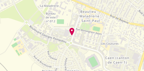 Plan de Beaulieu Coiffure, 44 Rue Nicolas Oresme, 14000 Caen