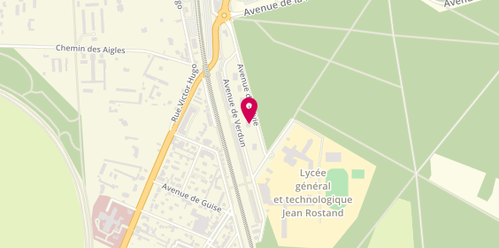 Plan de Actuel Coiffure, 5 avenue de Verdun, 60500 Chantilly