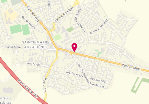 Plan de L'R du Temps, 24 avenue Gambetta, 57255 Sainte-Marie-aux-Chênes