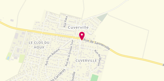 Plan de Sylvie Coiffure, 5 Place André Schoeffler, 14840 Cuverville