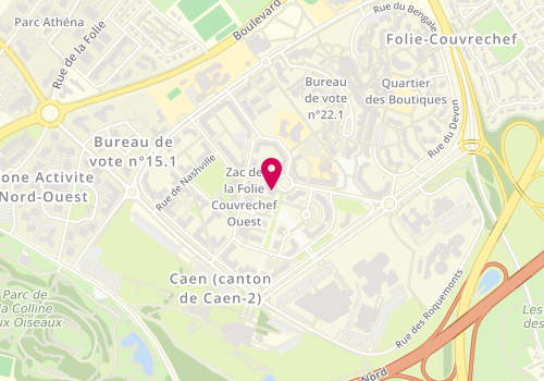 Plan de Super Coiff, 31 Avenue Jean Monnet, 14000 Caen