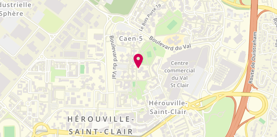 Plan de La Barbe de Papa Ouest, C C Carrefour Quartier Val, 14200 Hérouville-Saint-Clair