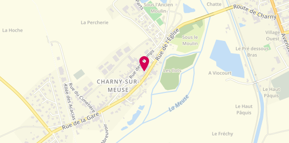 Plan de Atelier R' Coiffure, 31 Rue de l'Église, 55100 Charny-sur-Meuse