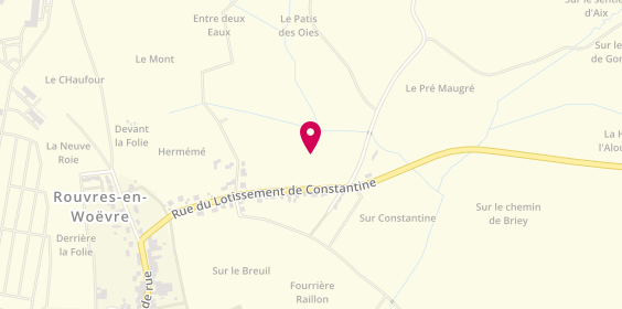 Plan de Marie Coiffure, 19 Grande Rue, 55400 Rouvres-en-Woëvre