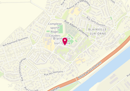 Plan de Clc Coiffure, 4 Place de L&#039;Eglise, 14550 Blainville-sur-Orne