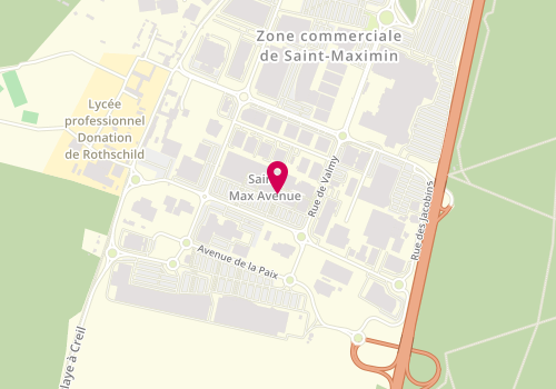Plan de Saint Algue, 201 Rue des Girondins C. Commercial Saint Max Avenue, 60740 Saint-Maximin