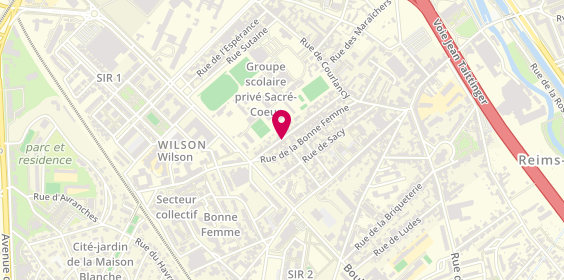 Plan de Lucie Foures, 61 Rue de Villedommange, 51100 Reims