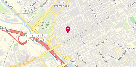 Plan de L'Apparté Coiffure, 65 Rue de Thillois, 51100 Reims