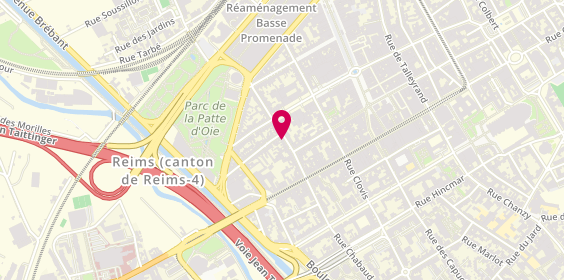 Plan de Le Coiffeur du Quartier, 33 Rue des Poissonniers, 51100 Reims