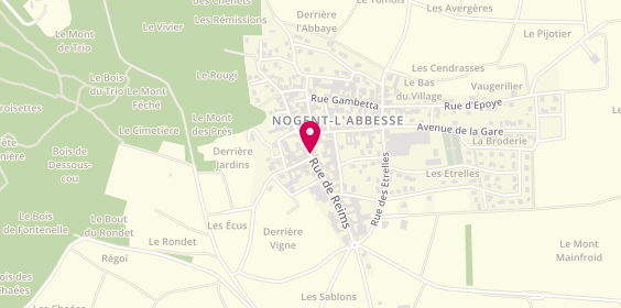 Plan de Aahiata, 33 Rue de Reims, 51420 Nogent-l'Abbesse