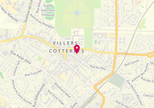 Plan de Tresses à Villers, 29 Rue du Général Mangin, 02600 Villers-Cotterêts