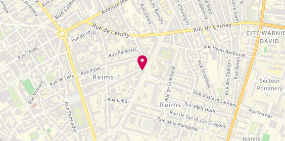 Plan de Second Angle, 74 Boulevard Saint Marceaux, 51100 Reims