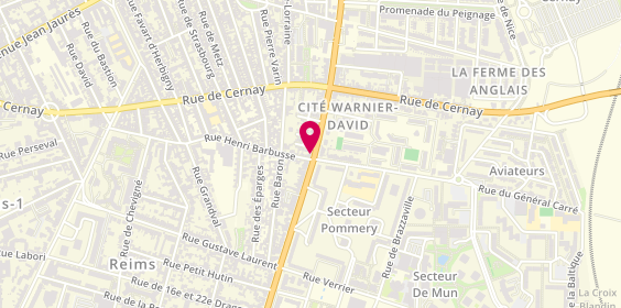 Plan de Arc en Ciel Coiffure, 42 Boulevard Pommery, 51100 Reims