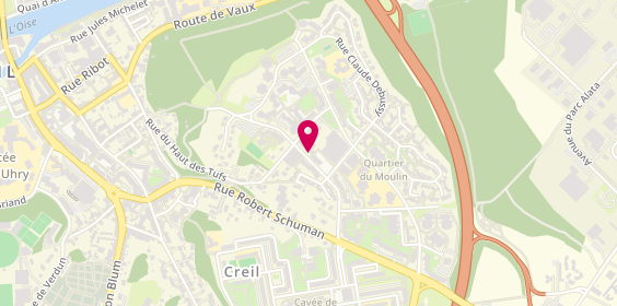 Plan de Acm Coiffure, 197 avenue du Moulin à Vent, 60100 Creil