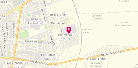 Plan de MEDZO Coiffure Reims Cernay, 2 Route de Cernay, 51100 Reims